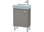 Duravit Brioso Waschtischunterbau BR4431L1043 434x239mm, Basalt Matt, Tür links, Griff Chrom