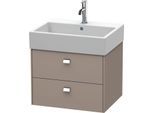 Duravit Brioso Waschtischunterbau BR415301043 584x459mm, Basalt Matt, 2 Auszüge, Griff Chrom