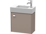 Duravit Brioso Waschtischunterbau BR4051R1043 484x239mm, Basalt Matt, Tür rechts, Griff Chrom