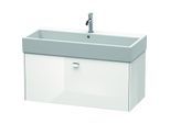 Duravit Brioso Waschtischunterbau BR405601022 984x459mm, Weiß Hochglanz, 1 Auszug, Griff Chrom