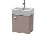 Duravit Brioso Waschtischunterbau BR4050R1043 434x339mm, Basalt Matt, Tür rechts, Griff Chrom