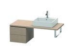 Duravit L-Cube Unterschrank LC583607575 42 x 54,7 cm, leinen, für Konsole, 2 Schubkästen