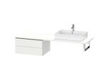 Duravit L-Cube Unterschrank LC585901818 72 x 54,7 cm, weiß matt, für Konsole, 2 Schubkästen