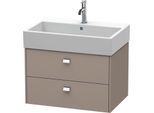 Duravit Brioso Waschtischunterbau BR415401043 684x459mm, Basalt Matt, 2 Auszüge, Griff Chrom