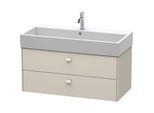 Duravit Brioso Waschtischunterbau BR415609191 984x459mm, Taupe, 2 Auszüge