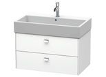 Duravit Brioso Waschtischunterschrank BR415501018 784x459mm, Weiß Matt, 2 Auszüge, Griff Chrom