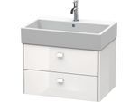Duravit Brioso Waschtischunterbau BR415402222 684x459mm, Weiß Hochglanz, 2 Auszüge