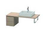 Duravit L-Cube Unterschrank LC583507575 32 x 54,7 cm, leinen, für Konsole, 2 Schubkästen