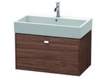 Duravit Brioso Waschtischunterbau BR405501021 784x459mm, Nussbaum Dunkel/Chrom, 1 Auszug