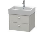 Duravit Brioso Waschtischunterbau BR415300707 584x459mm, Betongrau Matt, 2 Auszüge
