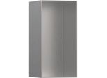 hansgrohe XtraStoris Wandnische 56076800 30x15x14cm, mit offenem Rahmen, Edelstahl Optic