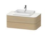 Duravit Happy D.2 Waschtisch-Unterschrank HP496107171 40,8 x 100 x 55 cm, 2 Schubkästen, für Möbelwaschtisch, mediterrane Eiche