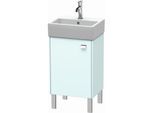 Duravit Brioso Waschtischunterbau BR4430L1009 434x339mm, Lichtblau Matt/Chrom, Tür links