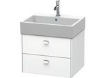 Duravit Brioso Waschtischunterschrank BR415301018 584x459mm, Weiß Matt, 2 Auszüge, Griff Chrom