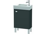 Duravit Brioso Waschtischunterbau BR4431R1049 434x239mm, Graphit Matt, Tür rechts, Griff Chrom