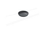 Kaldewei Miena Waschtisch-Schale 909306003665 3180, Ø 45 cm, cool grey 70, Perl-Effekt, ohne Überlauf, ohne Hahnloch, Schallschutz