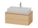 Duravit L-Cube Waschtisch-Unterschrank LC581803030 92 x 54,7 cm, Eiche natur, für Konsole, 2 Schubkästen