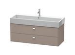 Duravit Brioso Waschtischunterbau BR415701043 1184x459mm, Basalt Matt, 2 Auszüge, Griff Chrom