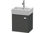 Duravit Brioso Waschtischunterbau BR4050L1049 434x339mm, Graphit Matt, Tür links, Griff Chrom