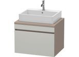 Duravit DuraStyle Waschtisch-Unterschrank DS531100743 70 x 54,8 cm, betongrau/basalt matt, für Konsole, 1 Auszug