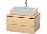 Duravit L-Cube Waschtisch-Unterschrank LC581607171 72 x 54,7 cm, mediterane eiche, für Konsole, 2 Schubkästen