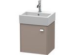 Duravit Brioso Waschtischunterbau BR4050L1043 434x339mm, Basalt Matt, Tür links, Griff Chrom