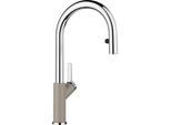 Blanco CARENA-S Vario Küchenarmatur 521376 SILGRANIT-Look tartufo/chrom