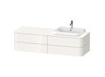 Duravit Happy D.2 Waschtisch-Unterschrank HP4963R2222 40,8 x 160 x 55 cm, 4 Schubkästen, für Möbelwaschtisch, rechts, weiß hochglanz