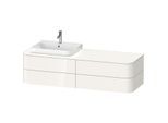Duravit Happy D.2 Waschtisch-Unterschrank HP4963L2222 40,8 x 160 x 55 cm, 4 Schubkästen, für Möbelwaschtisch, links, weiß hochglanz