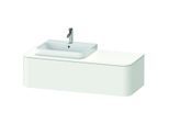 Duravit Happy D.2 Plus Waschtisch-Unterschrank HP4932L3636 130x55cm, 1 Auszug, für Möbelwaschtisch, becken links, weiß seidenmatt