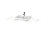 Duravit Happy D.2 Waschtisch-Konsole HP031KM3636 130 x 55 cm, mit 1 Ausschnitt, Mitte, weiß seidenmatt