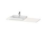 Duravit Happy D.2 Waschtisch-Konsole HP031KR2222 130 x 55 cm, mit 1 Ausschnitt, Rechts, weiß hochglanz