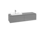 Villeroy & Boch Legato Waschtischunterschrank B68800FP 160x38x50cm, Glossy Grey