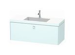 Duravit Brioso c-bonded Waschtisch mit Unterbau BR4603O1009 120x48, Lichtblau Matt/Chrom, 1 Hahnl.