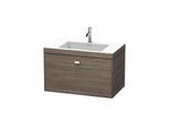 Duravit Brioso c-bonded Waschtisch mit Unterbau BR4601N1051, 80x48, Pine Terra/Chrom, o. Hahnloch