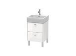 Duravit Brioso Waschtischunterschrank BR443201022 484x459mm, Weiß Hochglanz, 2 Auszüge, Griff Chrom