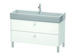Duravit Brioso Waschtischunterbau BR443701818 1184x459mm, Weiß Matt, 2 Auszüge