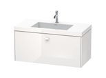 Duravit Brioso c-bonded Waschtisch mit Unterbau BR4602O2222, 100x48cm, Weiß Hochglanz, 1 Hahnloch