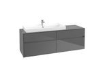 Villeroy & Boch Collaro Waschtischunterschrank C02900FP 160x54,8x50cm, Waschtisch links, Glossy Grey