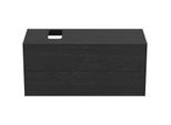 Ideal Standard Conca Waschtisch-Unterschrank T3944Y4 mit Ausschnitt, 2 Auszüge, 120x50,5x55 cm, rechts/links, Eiche geflammt Furnier