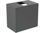 Ideal Standard Conca Waschtisch-Unterschrank T3934Y2 mit Ausschnitt, 1 Auszug, 60x37x55 cm, mittig, Anthrazit matt lackiert