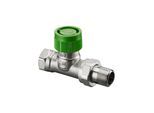 Oventrop Baureihe AZ V Thermostatventil 1187604 DN 15, Durchgang, stufenlose Voreinstellung, Messing vernickelt