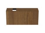 Ideal Standard Conca Waschtisch-Unterschrank T3950Y5 mit Ausschnitt, 2 Auszüge, 120x37x55 cm, rechts/links, Walnuss dunkel Furnier