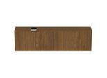 Ideal Standard Conca Waschtisch-Unterschrank T3998Y5 mit Ausschnitt, 2 Auszüge, 200 x 37 x 55 cm, Walnuss dunkel Furnier