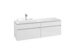 Villeroy & Boch Legato Waschtischunterschrank B68900DH 160x55x50cm, Glossy White