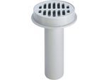 Viega Advantix Balkon-/Terrassenablauf 139490 DN 70, Kunststoff grau, Ablauf senkrecht, UV-beständig