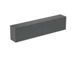 Ideal Standard Waschtisch-Unterschrank T4341Y2 ohne Ausschnitt, 2 Auszüge, 240 x 37 x 55 cm, Anthrazit matt lackiert