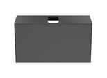 Ideal Standard Conca Waschtisch-Unterschrank T3936Y2 mit Ausschnitt, 1 Auszug, 100x37x55 cm, mittig, Anthrazit matt lackiert