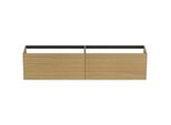 Ideal Standard Conca Waschtisch-Unterschrank T4336Y6 240x50,5x54cm, ohne Waschtisch-Platte, 4 Auszüge, Eiche hell Furnier