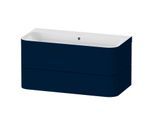 Duravit Happy D.2 Plus Möbelwaschtisch-Unterschrank HP4638N9898 97,5 x 49 cm, ohne Hahnloch, nachtblau seidenmatt, 2 Schubkästen